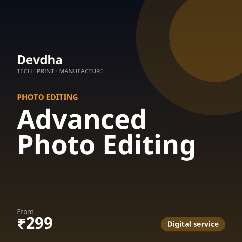 Advanced Photo Editing