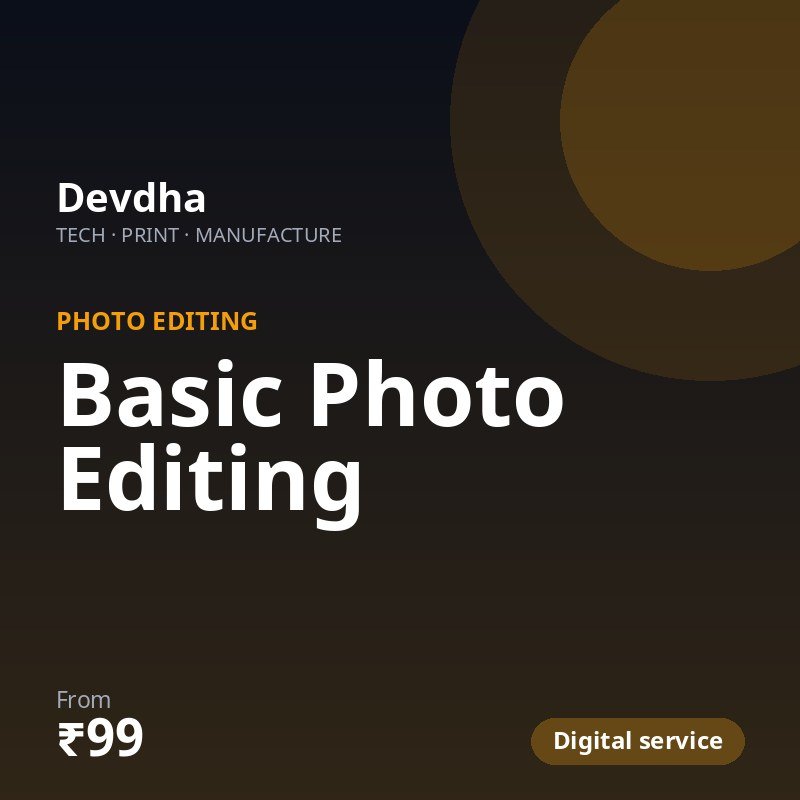 Basic Photo Editing