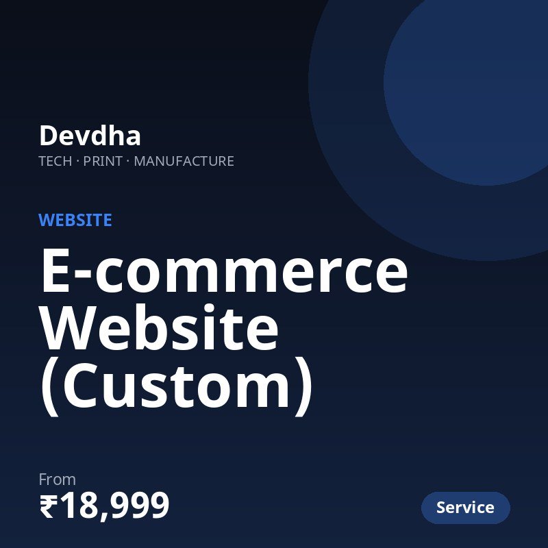 E-commerce Website (Custom)