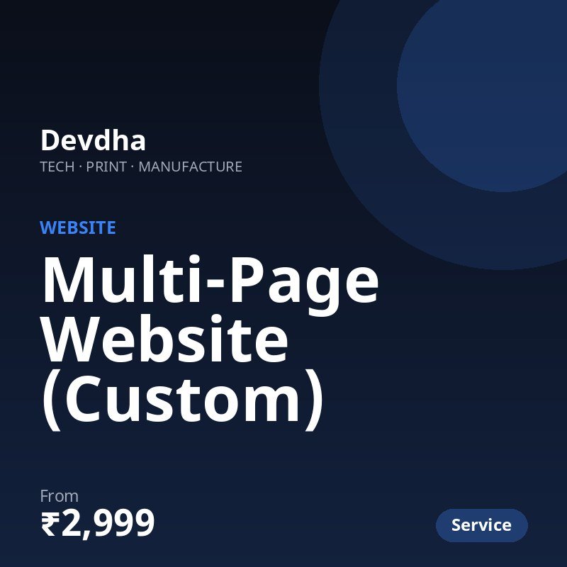 Multi-Page Website (Custom)