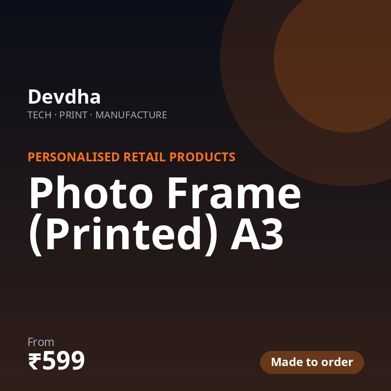 Photo Frame (Printed) A3