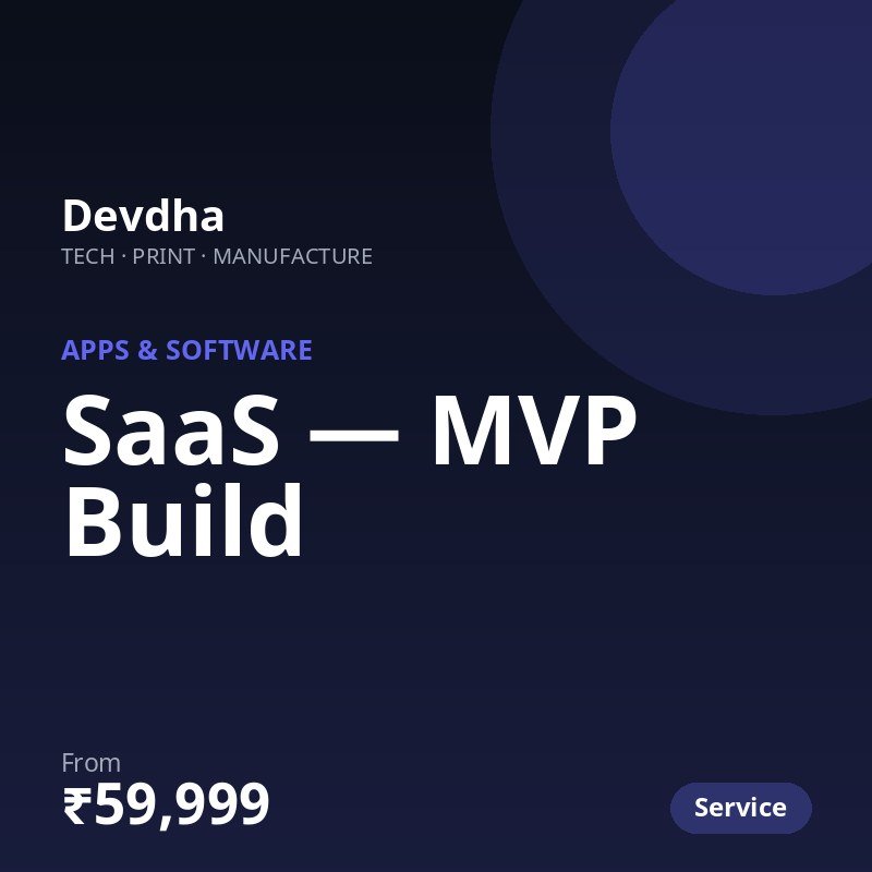 SaaS — MVP Build