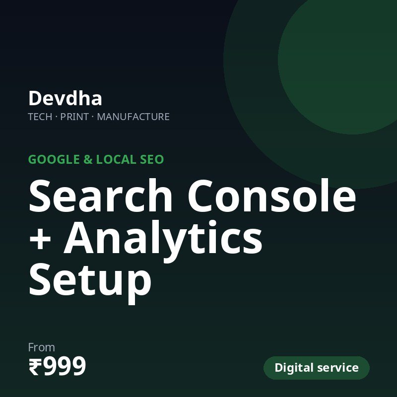 Search Console + Analytics Setup